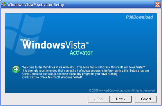Windows Vista Activator And Cracks